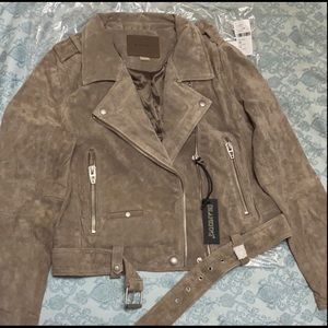 Taupe leather jacket